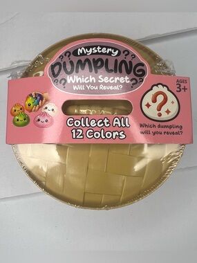 New Viral TikTok Mystery Dumpling Squishy Toy Stress Relief Fidget Toy Pink